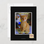 Ich lese deine Zeitschrift Postkarte (Vorne/Hinten)