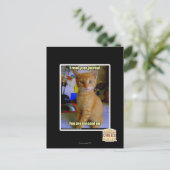 Ich lese deine Zeitschrift Postkarte (Stehend Vorderseite)