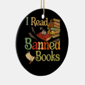 Ich lese den bibliothekarischen Reader "Banned Boo Keramik Ornament (Rechts)