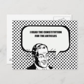 ICH LESE DIE KONSITUATION FÜR DIE ARTIKEL POSTKARTE (Vorne/Hinten)