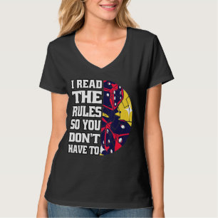 Ich lese die Regeln, damit du dich nicht lustig ma T-Shirt