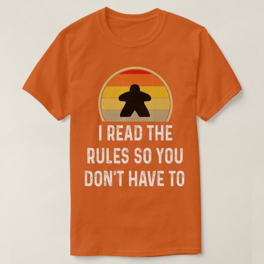 Ich lese die Regeln Funny Board Game Geschenk Boar T-Shirt (Design vorne)