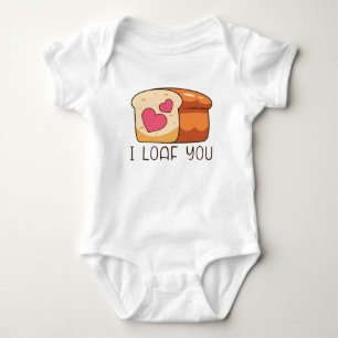 Ich lese dir Brot Pub Valentine Baby Strampler