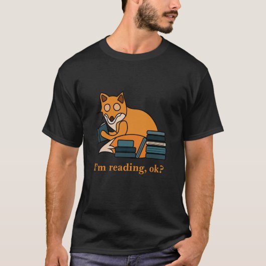 Ich lese Fuchs T-Shirt (Vorderseite)