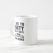 Ich lese Gemein Bücher Kaffeetasse (Vorderseite Links)