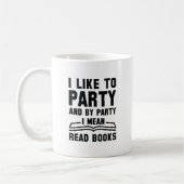 Ich lese Gemein Bücher Kaffeetasse (Links)