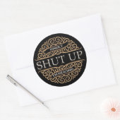 Ich lese gerade. runder aufkleber (Umschlag)