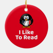 Ich lese gerne keramik ornament (Hinten)