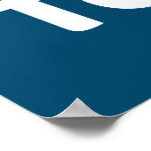 Ich lese gerne Pinguin Poster (Ecke)