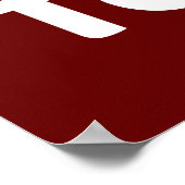 Ich lese gerne Pinguin Poster (Ecke)