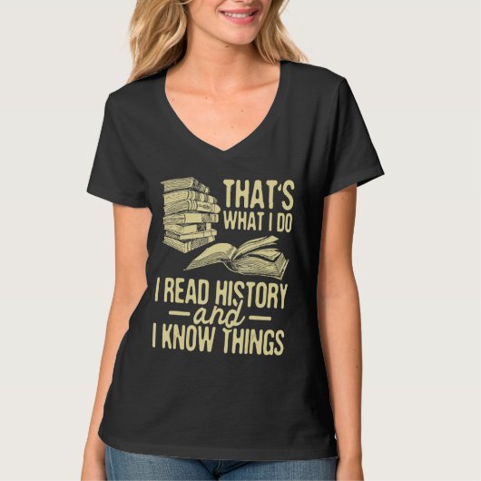 Ich lese Geschichtslehrer Professor T-Shirt (Vorderseite)