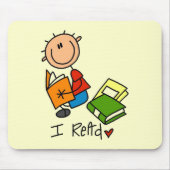 Ich lese Hemden und Geschenke Mousepad (Vorne)