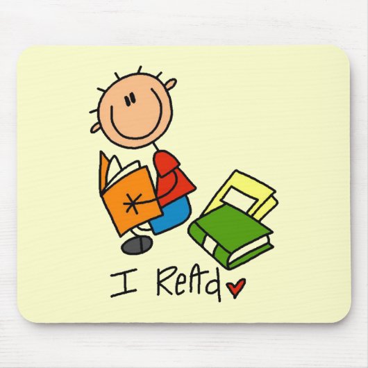 Ich lese Hemden und Geschenke Mousepad (Vorne)