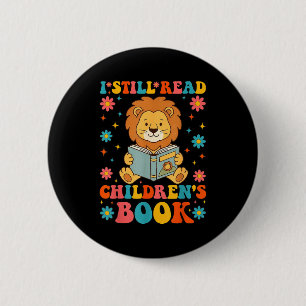 Ich lese Kinderbücher lustige Lesegrafik  Button