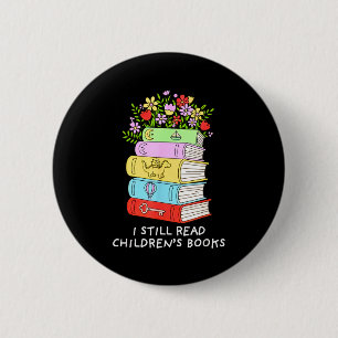 Ich lese Kinderbücher lustiger Bücherliebhaber Les Button