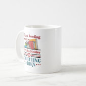 Ich lese Liebe, aber Lieblings-Hobby sammeln Büche Kaffeetasse (Vorderseite Links)