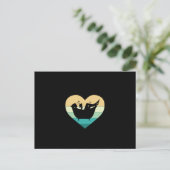 Ich lese Liebe in der Badewanne Postkarte (Stehend Vorderseite)