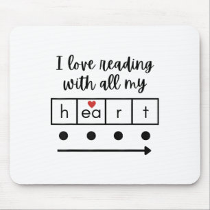 Ich lese Liebe mit allen Lehrern der Herzwissensch Mousepad