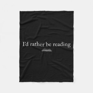 Ich lese lieber Bücherliebhaber lustiges Lesen Fleecedecke
