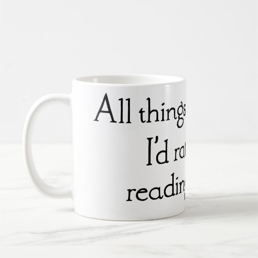 "Ich lese lieber Comics" Kaffeetasse (Links)