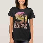Ich lese lieber den Funny Book Reader Bookworm T-Shirt (Vorderseite)