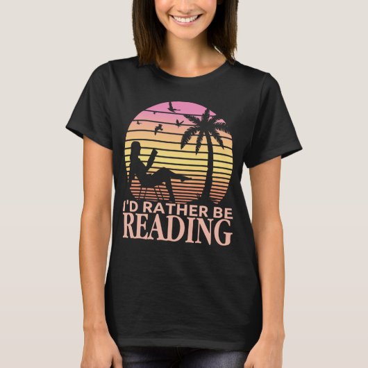 Ich lese lieber den Funny Book Reader Bookworm T-Shirt (Vorderseite)
