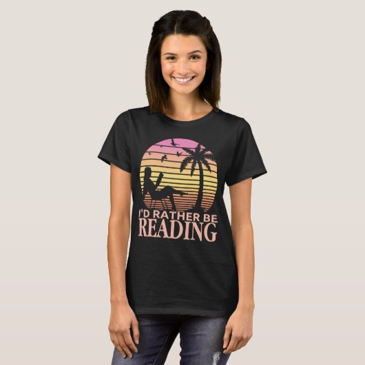 Ich lese lieber den Funny Book Reader Bookworm T-Shirt (Vorne ganz)