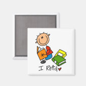 Ich lese magnet (Vorderseite/Rückseite)