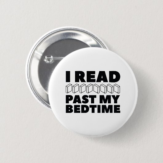 Ich lese meine Bedzeit Button (Vorne & Hinten)