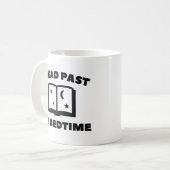 Ich lese meine Bedzeit Kaffeetasse (Vorderseite Links)