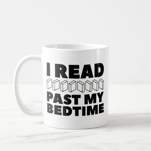 Ich lese meine Bedzeit Kaffeetasse (Links)