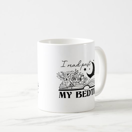 Ich lese meine Bedzeit Kaffeetasse (VorderseiteRechts)