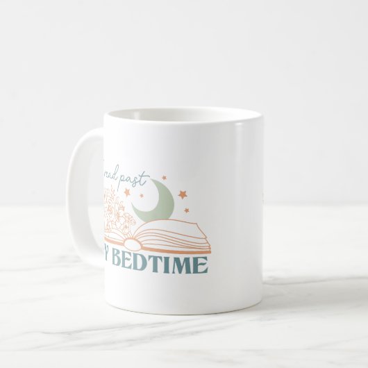 Ich lese meine Bedzeit Kaffeetasse (Vorderseite Links)
