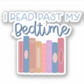 Ich lese meinen "Bedtime"-Aufkleber für Kindle Tab Aufkleber (Vorderseite)