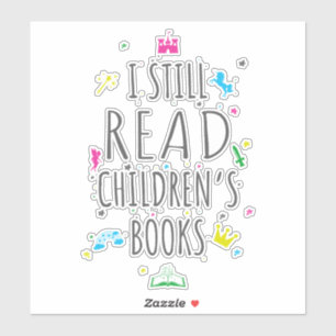 Ich lese noch Kinderbücher I Aufkleber