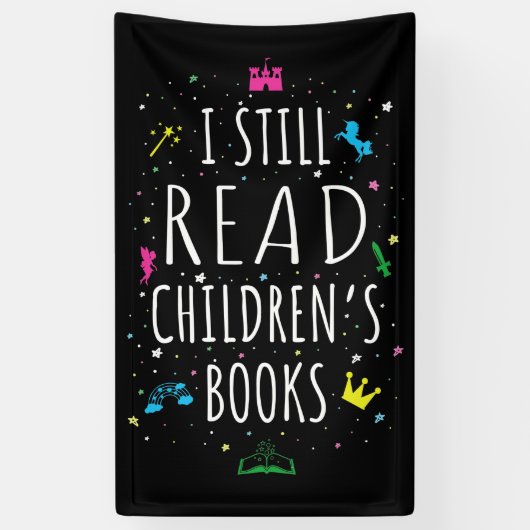 Ich lese noch Kinderbücher I Banner (Vertikal)