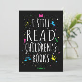 Ich lese noch Kinderbücher I Einladung (Stehend Vorderseite)