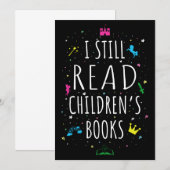 Ich lese noch Kinderbücher I Einladung (Vorne/Hinten)