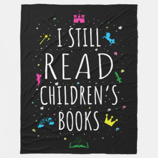 Ich lese noch Kinderbücher I Fleecedecke