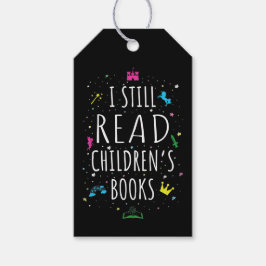 Ich lese noch Kinderbücher I Geschenkanhänger