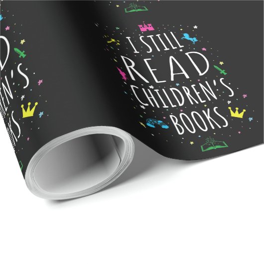 Ich lese noch Kinderbücher I Geschenkpapier (Rolleneckpunkt)