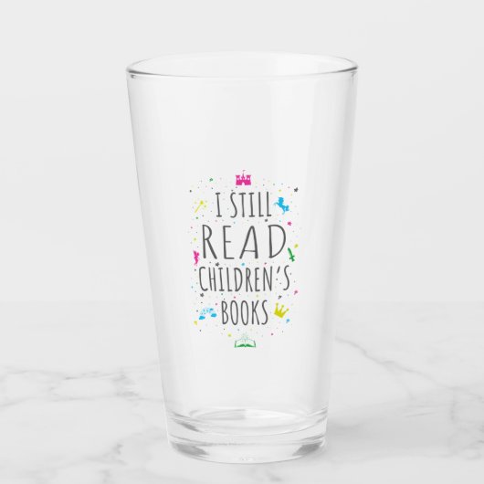 Ich lese noch Kinderbücher I Glas (Vorderseite)