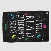 Ich lese noch Kinderbücher I Golfhandtuch (Horizontal)