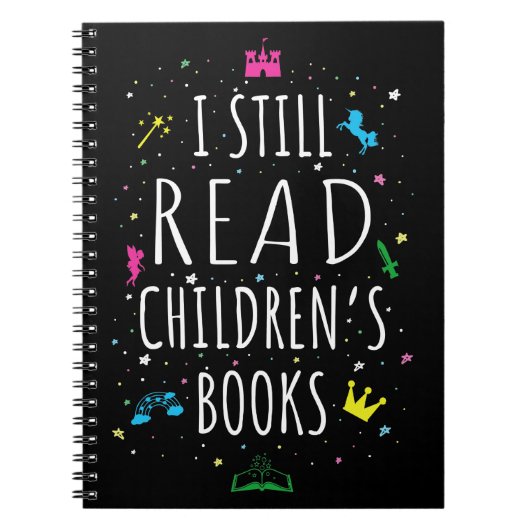 Ich lese noch Kinderbücher I Notizblock (Vorderseite)