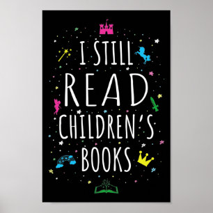 Ich lese noch Kinderbücher I Poster