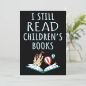 Ich lese noch Kinderbücher II Einladung (Stehend Vorderseite)