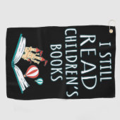 Ich lese noch Kinderbücher II Golfhandtuch (Horizontal)
