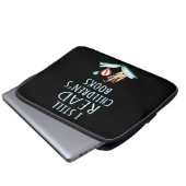 Ich lese noch Kinderbücher II Laptopschutzhülle (Vorne Knopf)