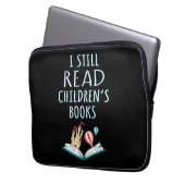 Ich lese noch Kinderbücher II Laptopschutzhülle (Vorderseite Links)
