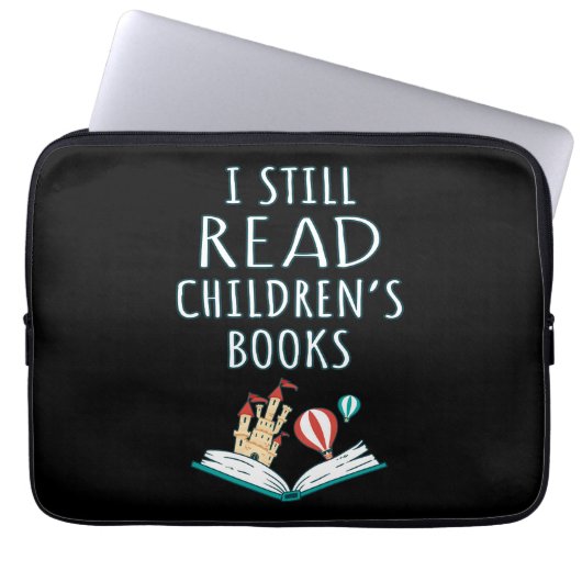 Ich lese noch Kinderbücher II Laptopschutzhülle (Vorderseite)